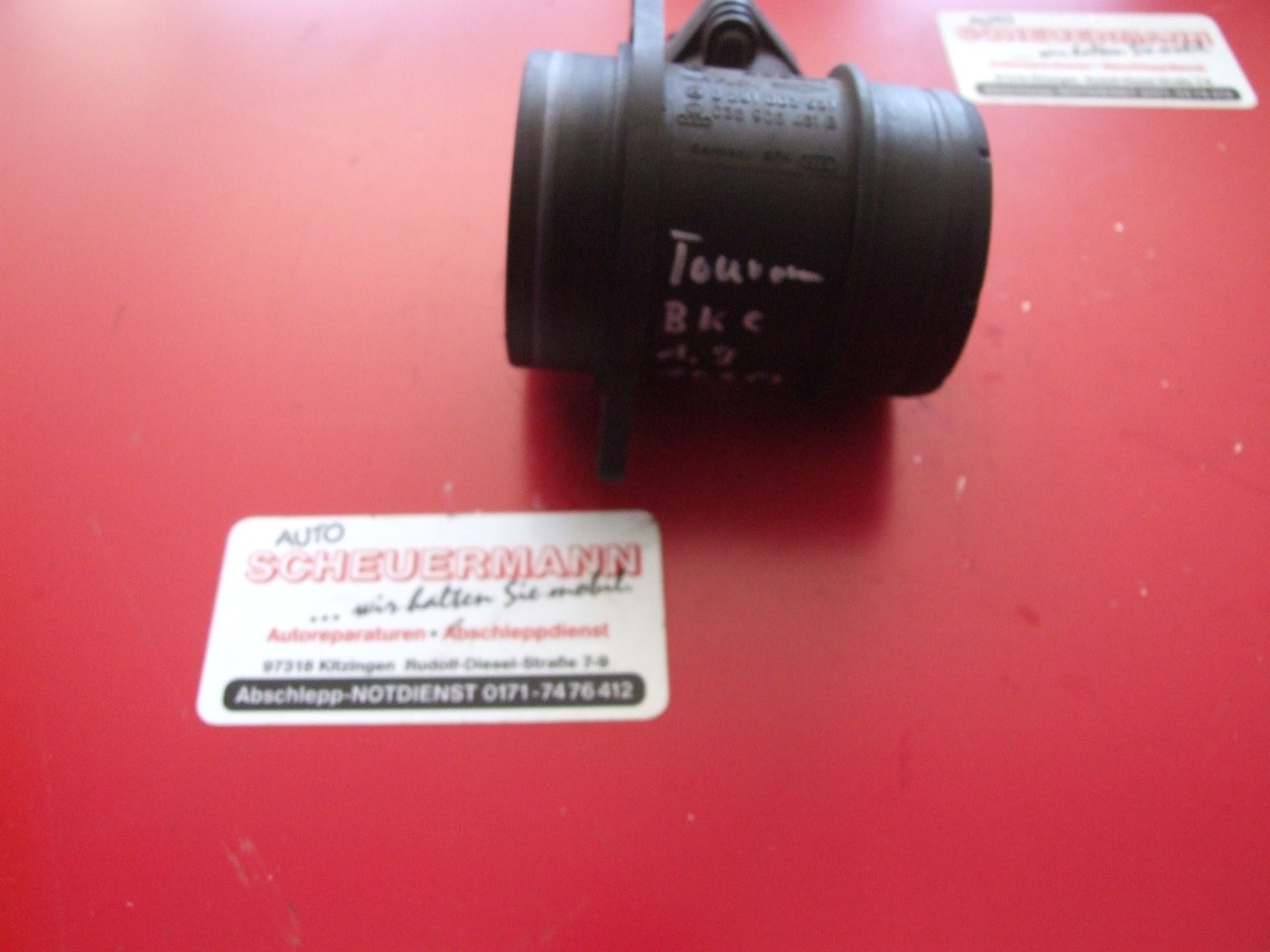 Luftmassenmesser aus VW Touran Bosch 0281002531 / 038906461B (gebraucht)