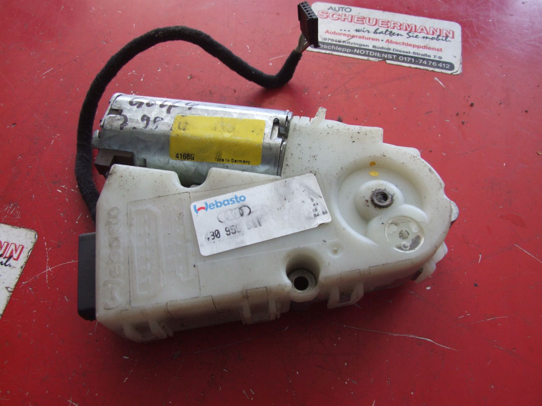 Schiebedachmotor aus VW Golf 4 ITT 404424 / 4B0955591 (gebraucht)