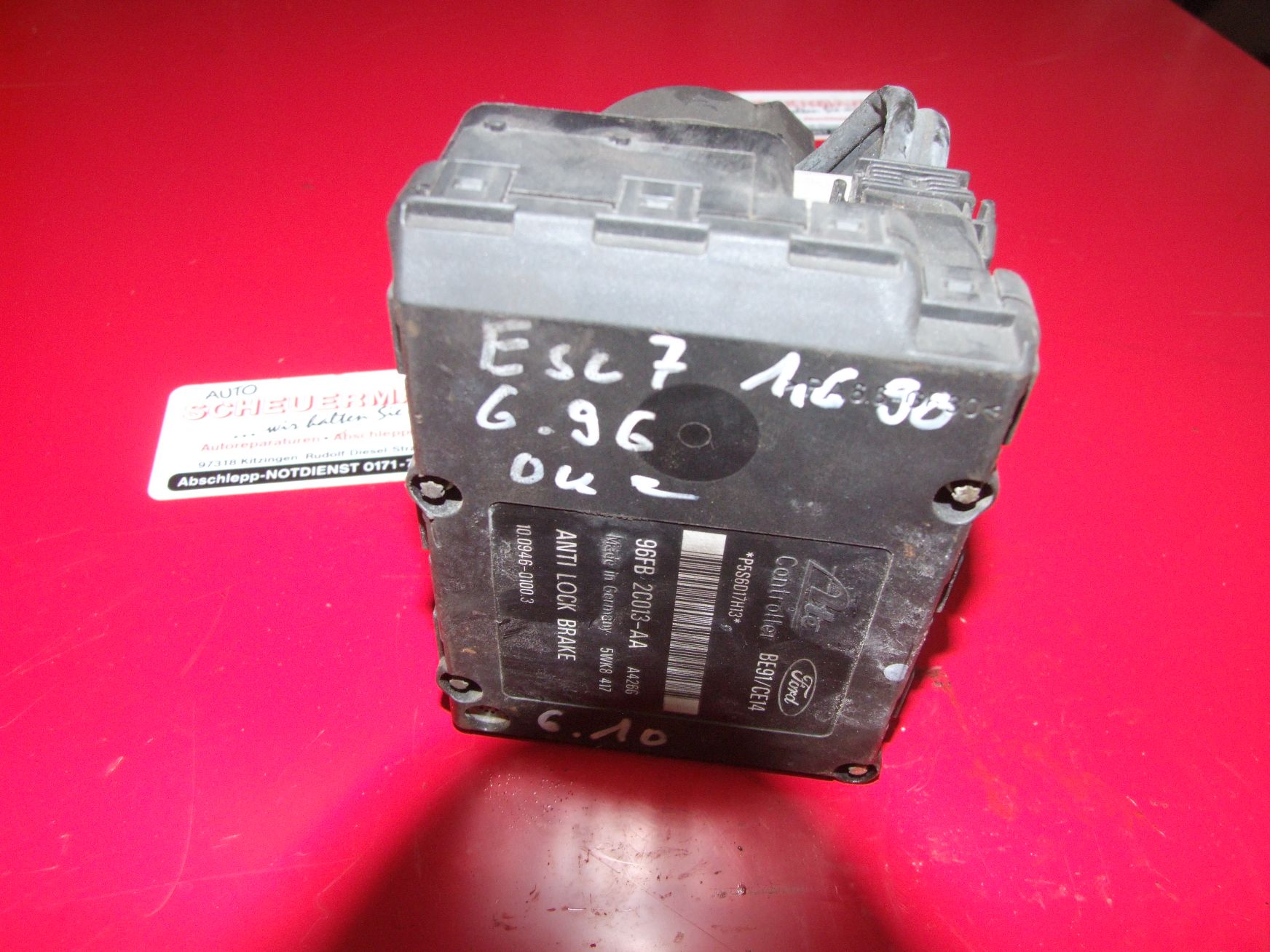 ABS Block aus Ford Escort 7 97FB2M110AA / 96FB2C013AA (gebraucht)