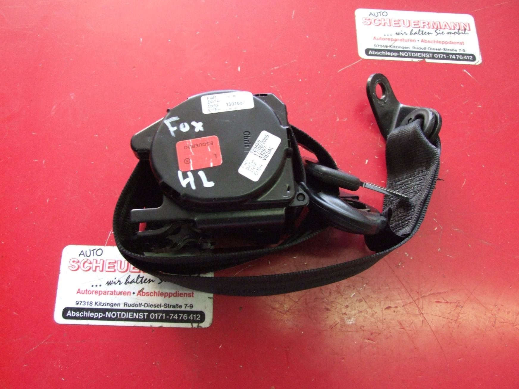 Sicherheitsgurt aus VW Fox VAG / 5Z0857805A (gebraucht)