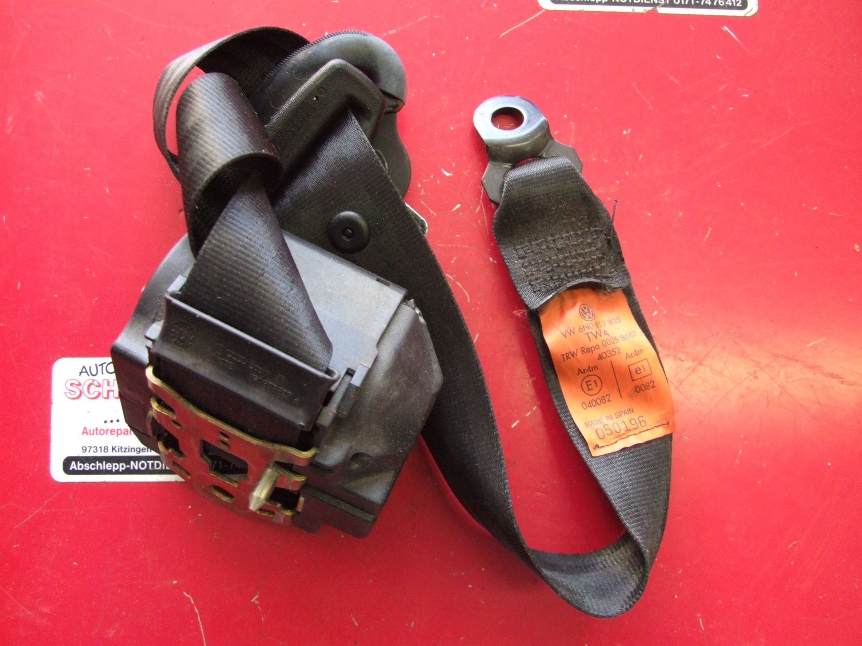 Sicherheitsgurt aus VW Polo 6N VAG / 6N0857805 (gebraucht)