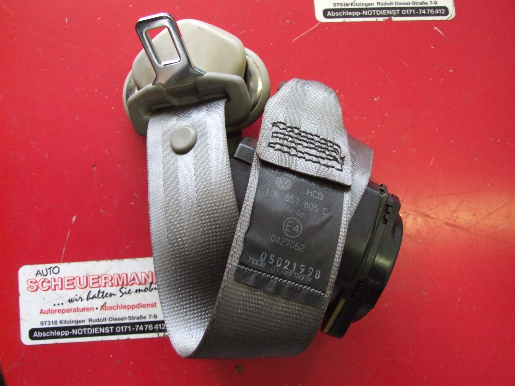 Sicherheitsgurt aus VW Golf 4 VAG / 1J6857805C (gebraucht)