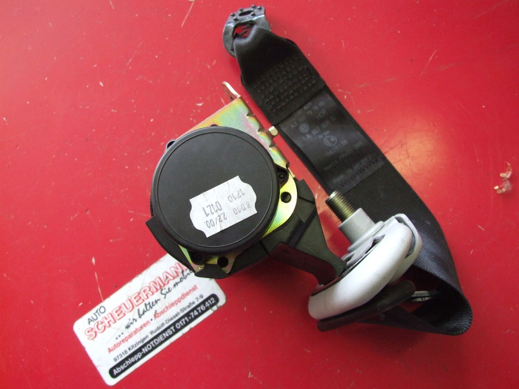 Sicherheitsgurt aus VW Golf 4 VAG / 1J6857805G (gebraucht)