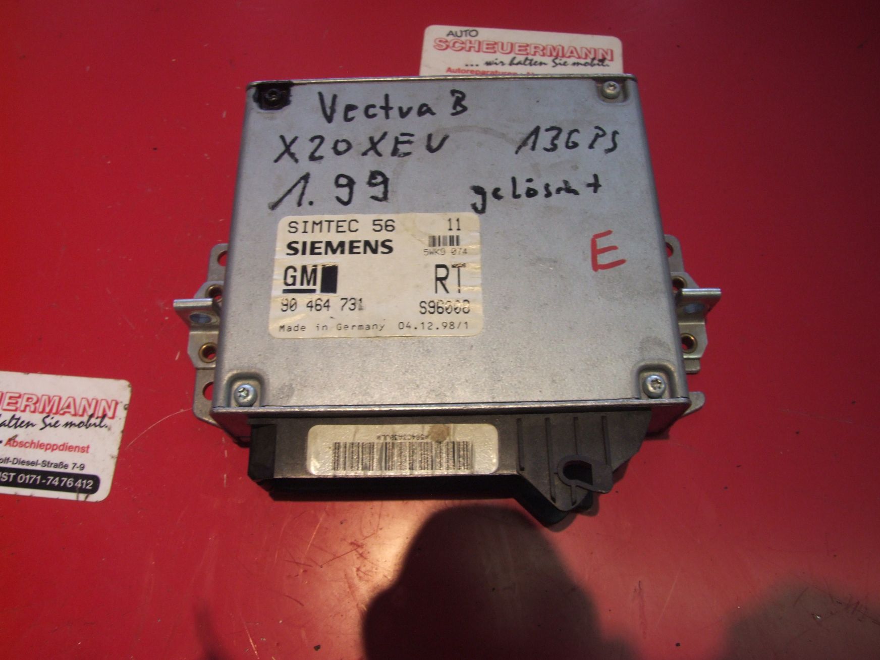Steuergerät aus Opel Vectra B Siemens / 90464731RT (gebraucht)