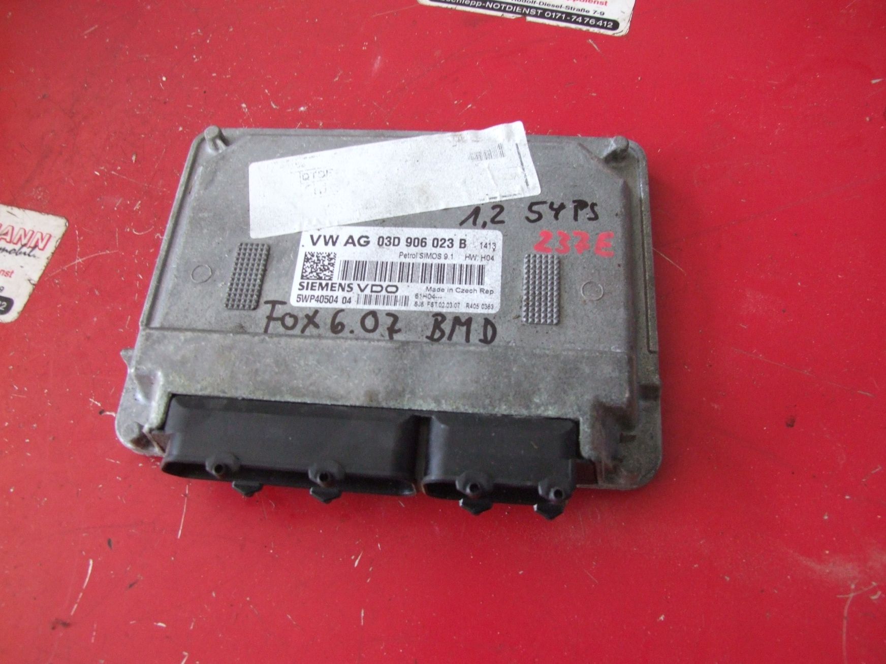 Steuergerät aus VW Fox Siemens / 03D906023B (gebraucht)