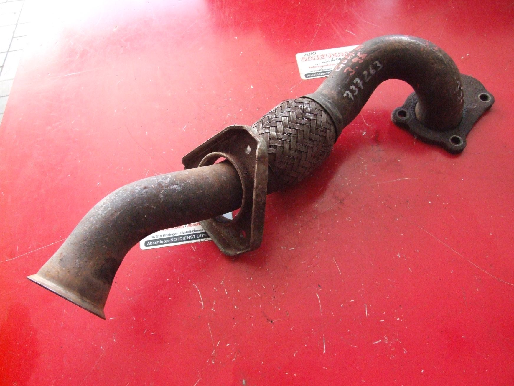 Hosenrohr aus VW Golf 3 737263 / 1H0253091AC (gebraucht)