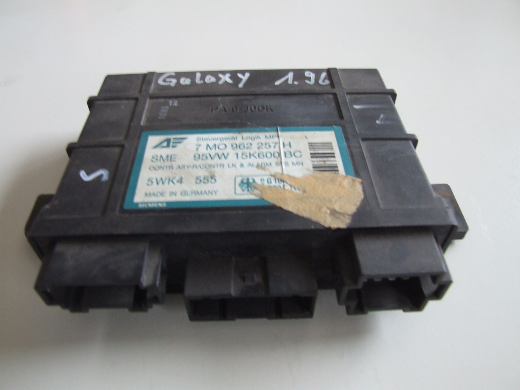 Komfortsteuergerät aus Ford Galaxy Siemens 95VW15K600BC / 7M0962257H (gebraucht)
