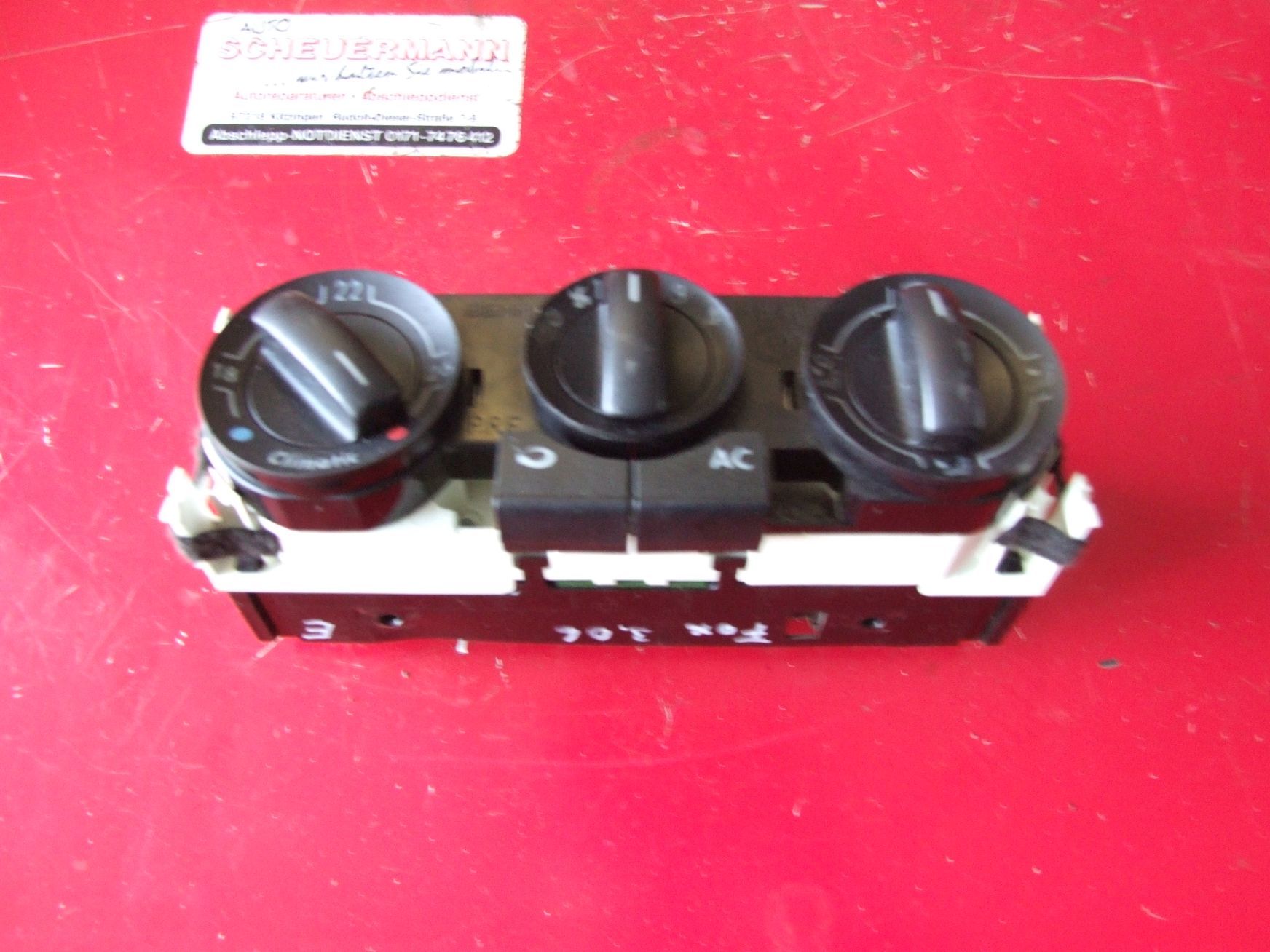 Heizungsbedienteil aus VW Fox Behr / 6Q0820045G (gebraucht)