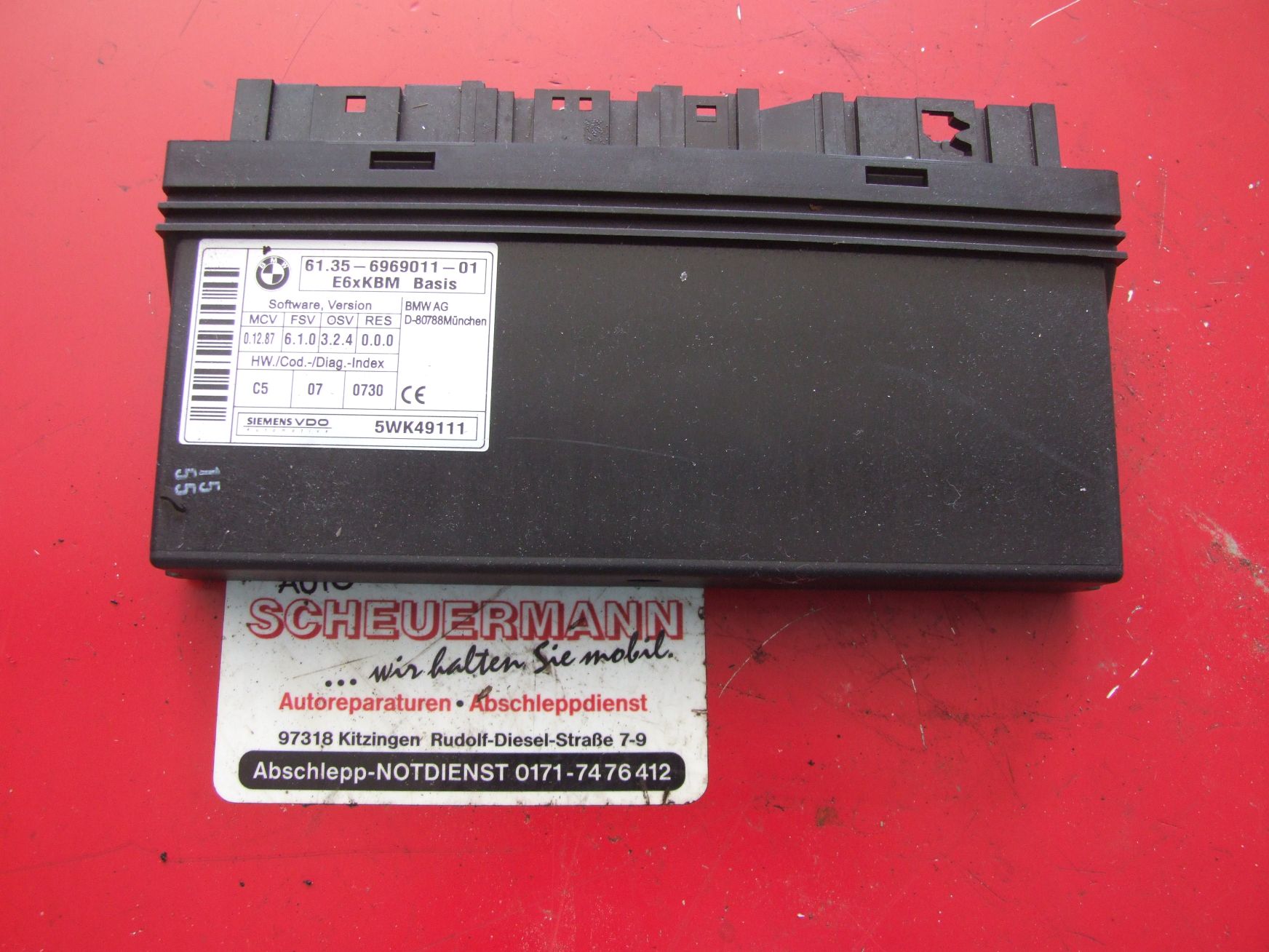 Steuergerät Karosseriemodul aus BMW E60 523i 560L Siemens 6135696901101 / 61356969011 (gebraucht)