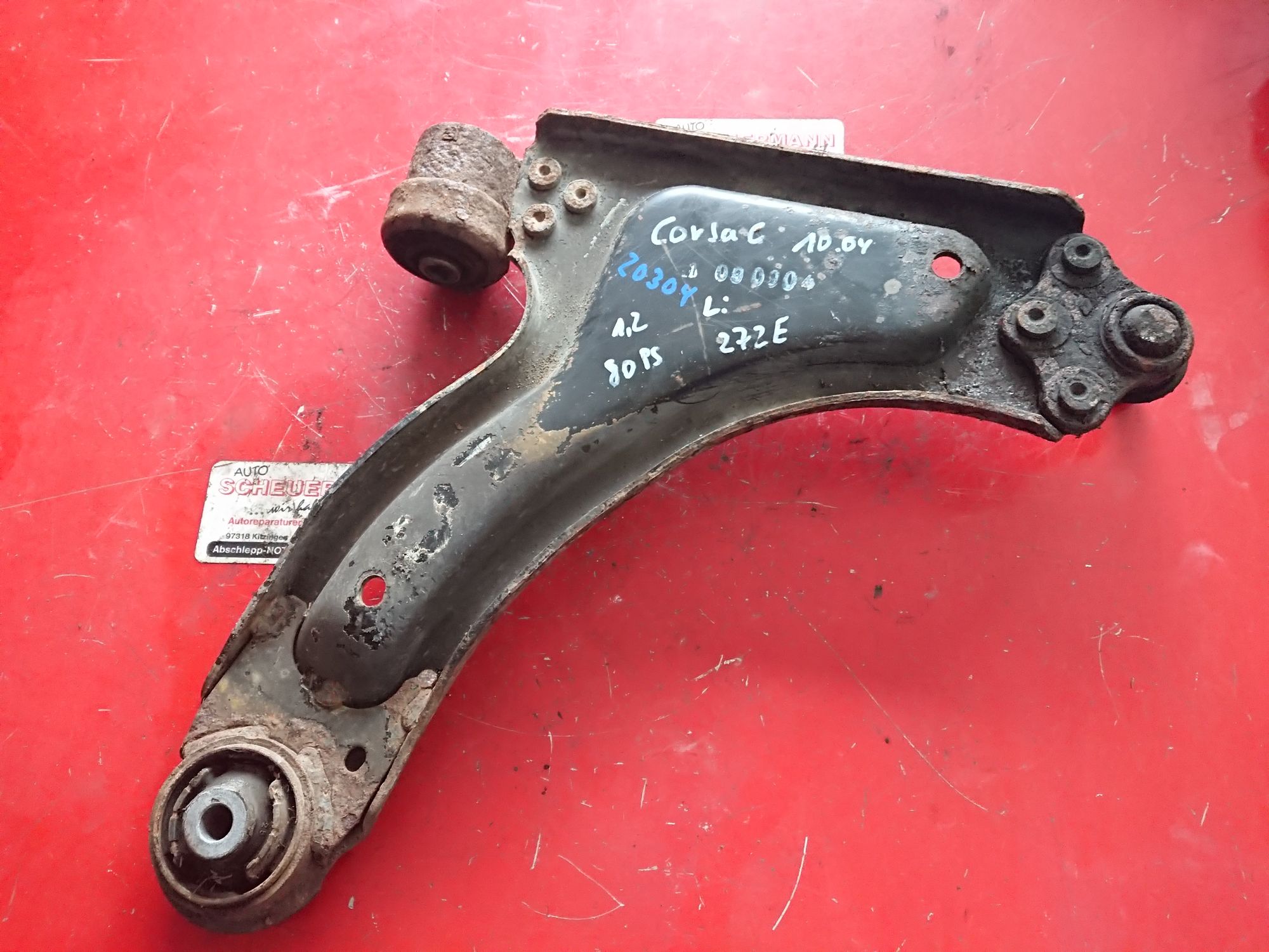 Querlenker aus Opel Corsa C GM / 24428977 (gebraucht)