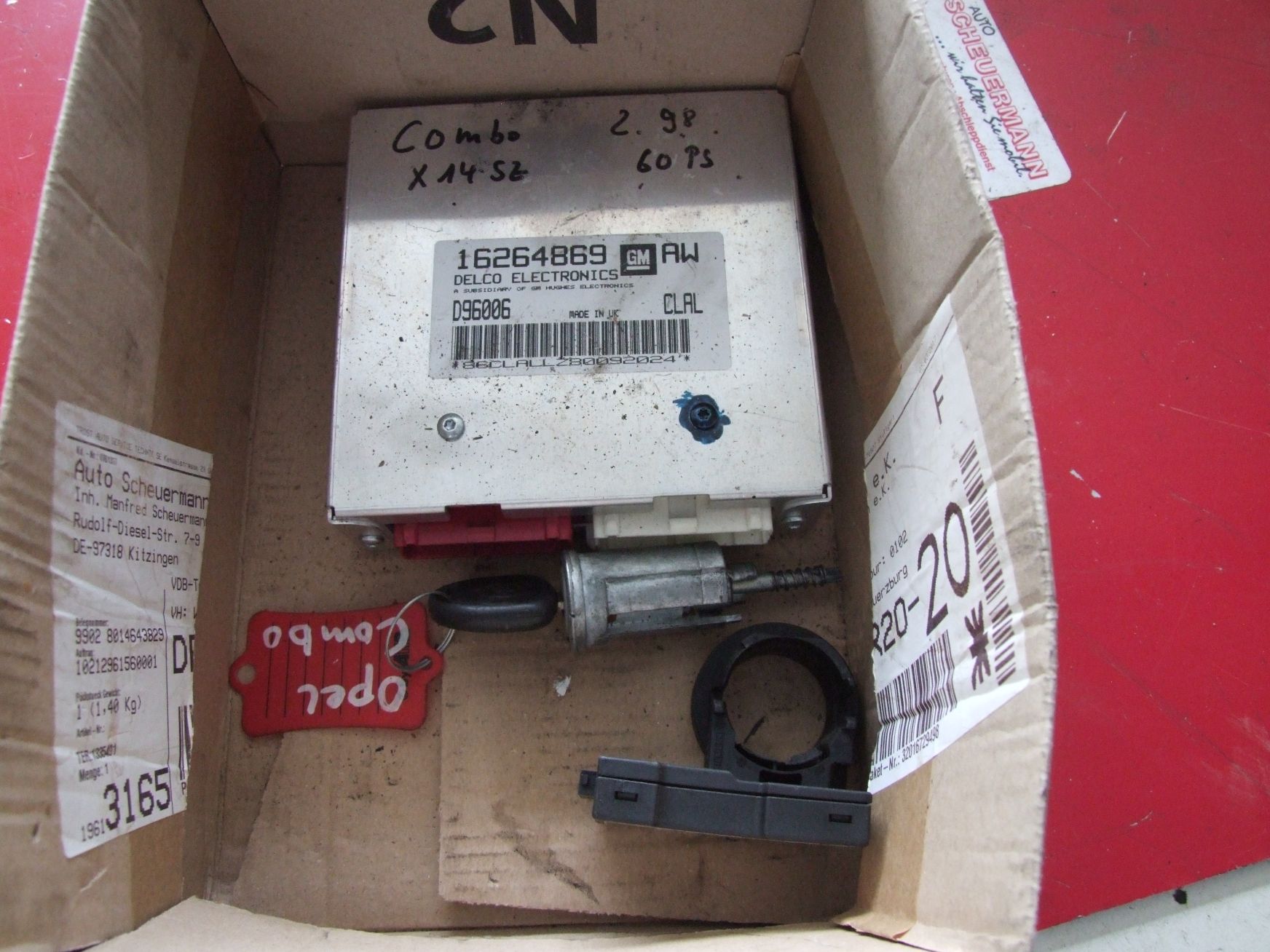 Steuergerät aus Opel Combo Delco AW / 16264869 (gebraucht)