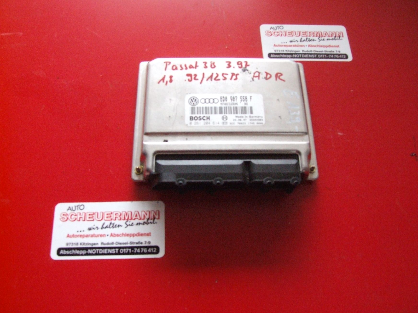 Steuergerät aus VW Passat 3B Bosch 0261204314 / 8D0907558F (gebraucht)