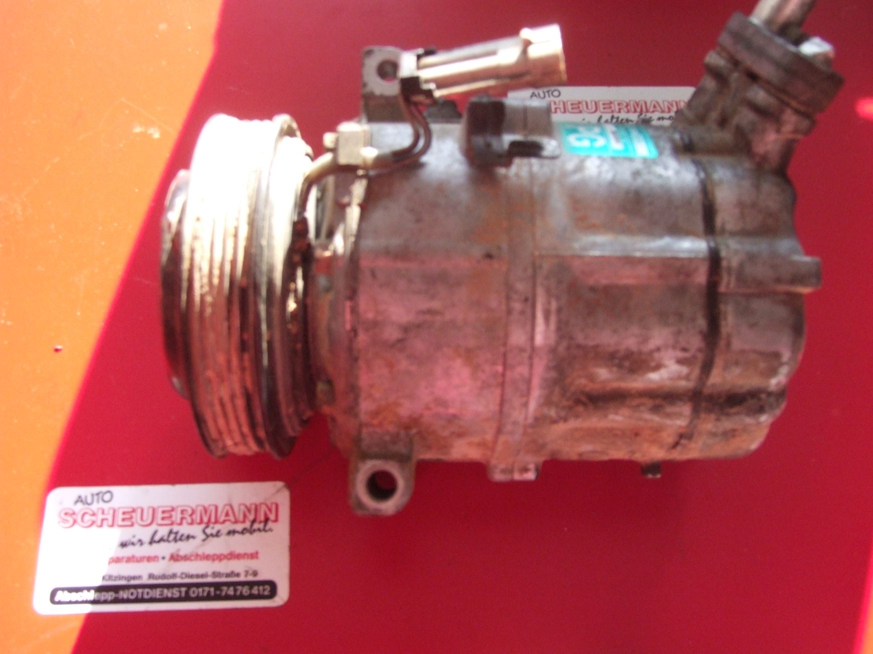 Klimakompressor aus Opel Astra G Sanden 09132925 (gebraucht)