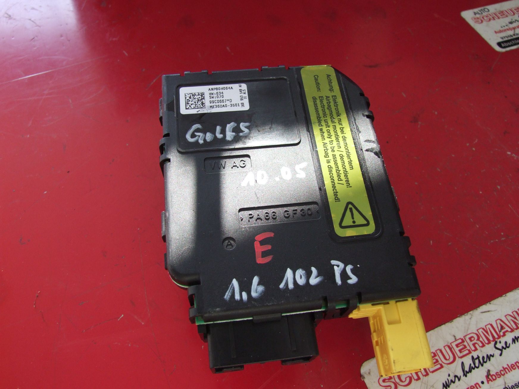 Steuergerät Lenksäule aus VW Golf 5 VAG / 1K0953549AF (gebraucht)