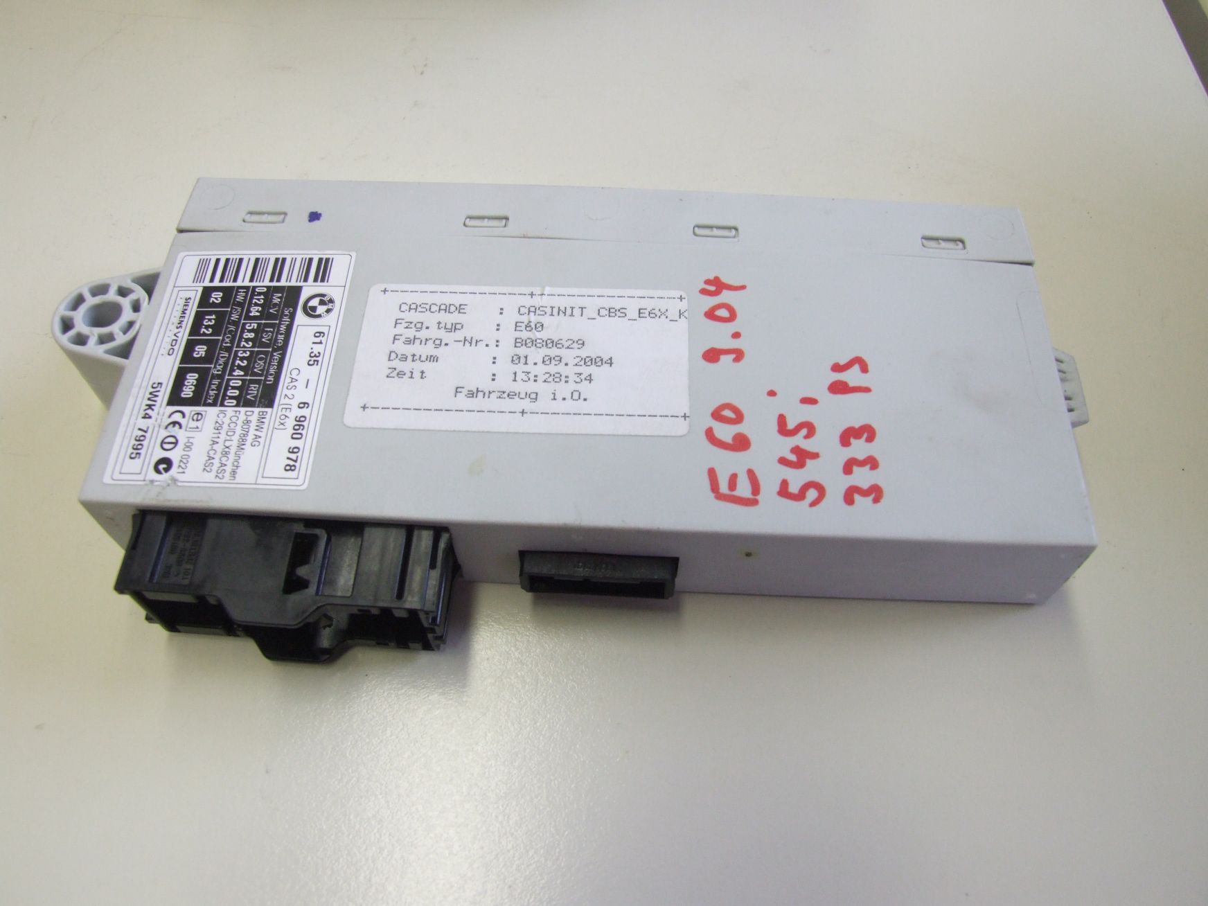 Steuergerät CAS aus BMW E60 545i Siemens 5WK47995 / 61356960978 (gebraucht)
